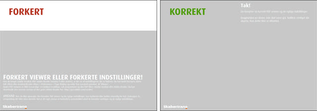 En visning af, hvordan man korrekt og forkert viser PDF filer
